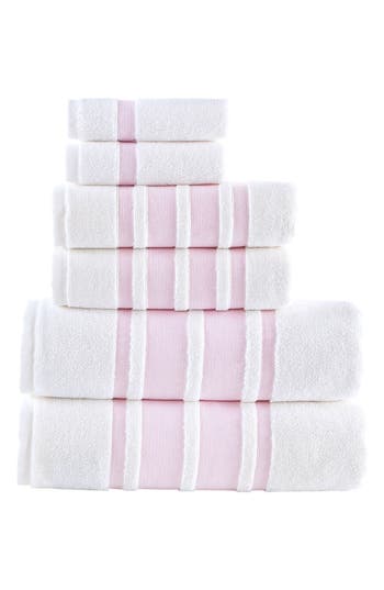 Brooks Brothers Contrast Border 6pc Towel Set