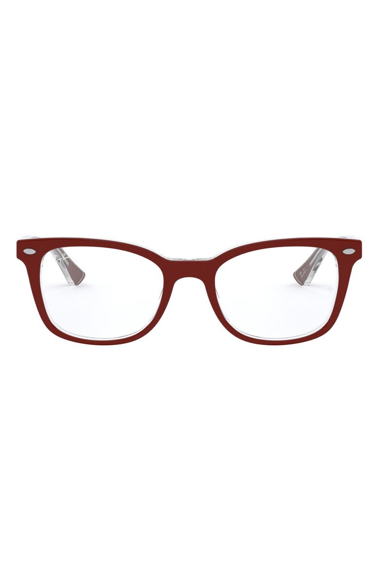 Ray-Ban 53mm Optical Glasses, Main, color, Brown Gradient