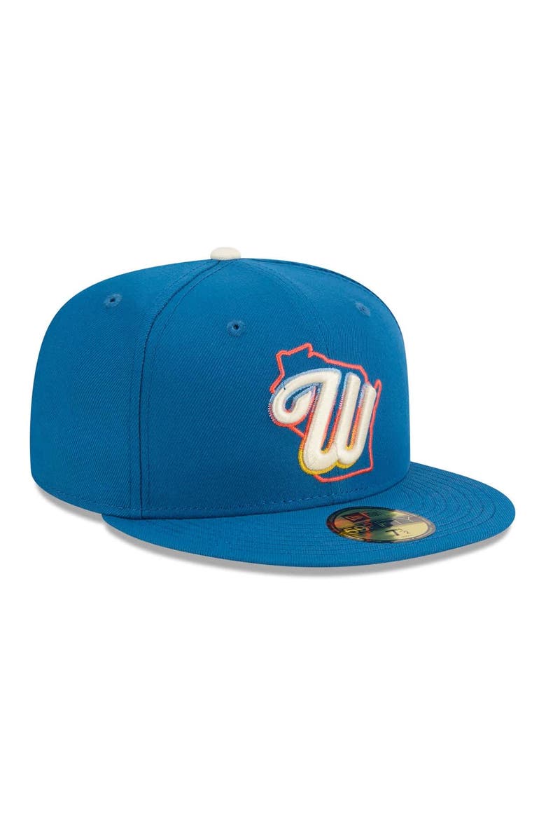 Men's New Era Blue Milwaukee Brewers 2026 City Connect 59FIFTY Fitted Hat, Alternate, color, Blue