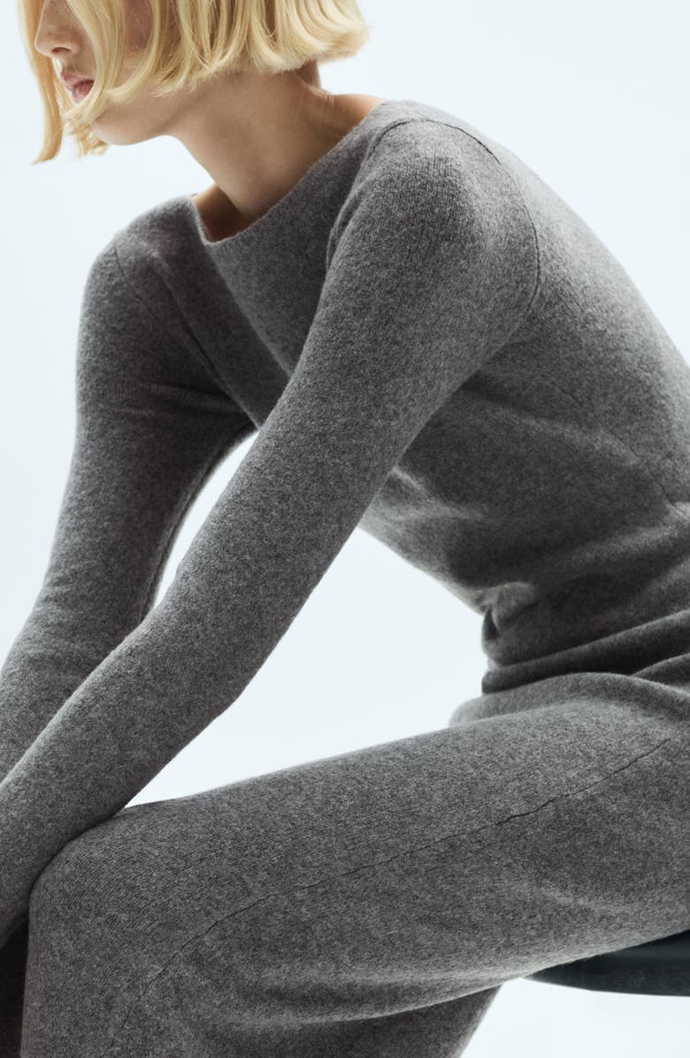 MANGO Long Sleeve Sweater Dress, Alternate, color, 