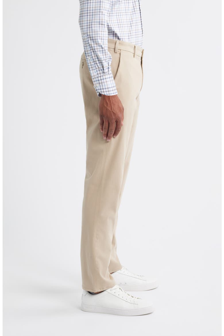 Signature Sateen Flat Front Pants, Alternate, color, KHAKI