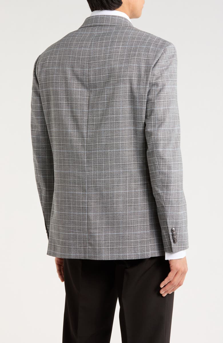 Michael Kors Plaid Sport Coat, Alternate, color, Grey/ Light Blue