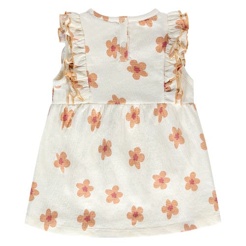 Babyface Floral Print Woven Sleeveless Dress In White