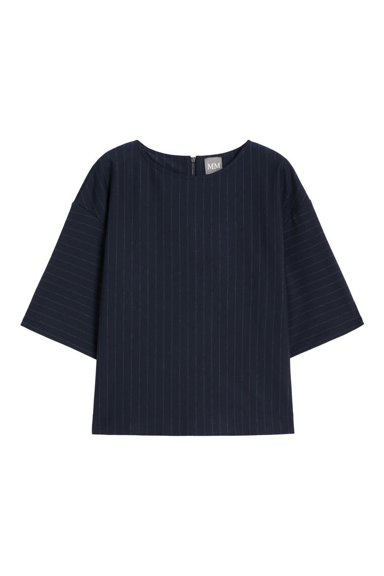 Kara Stripe Knit Top, Alternate, color, MIDNIGHT BLUE