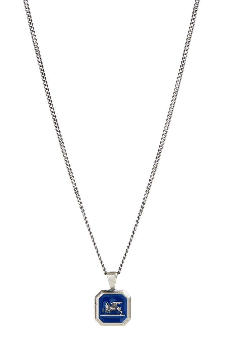 Degs & Sal Venetian Lion Pendant Necklace, Main, color, Royal Blue