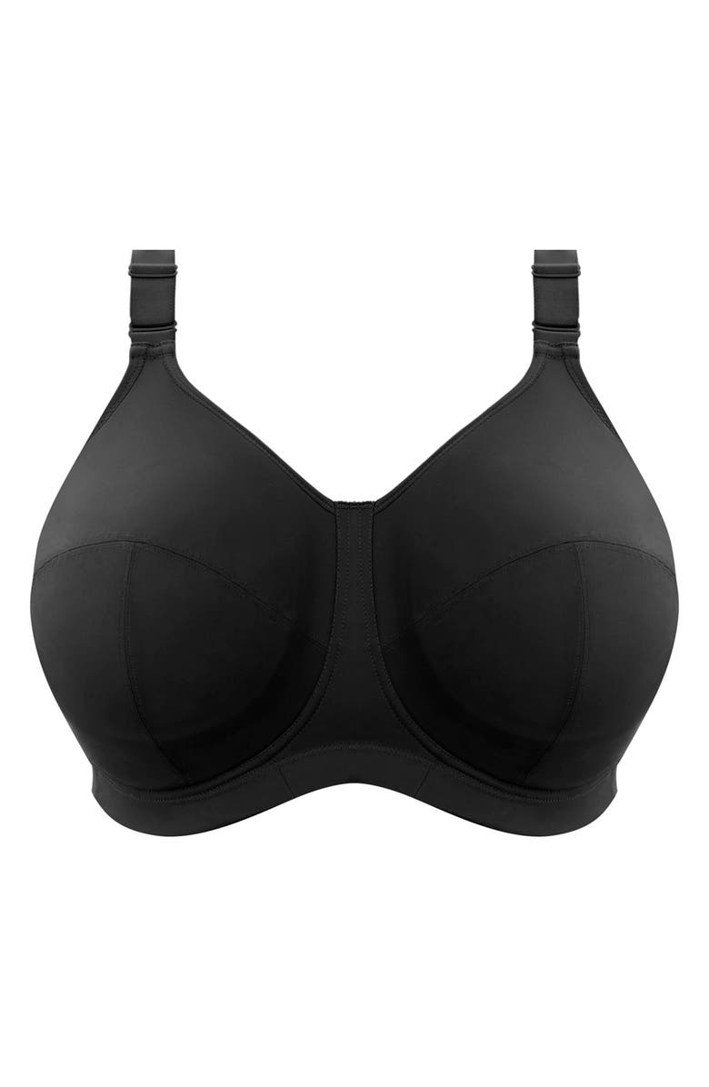 Goddess Celeste Full Figure Soft Cup Bra, Alternate, color, Black
