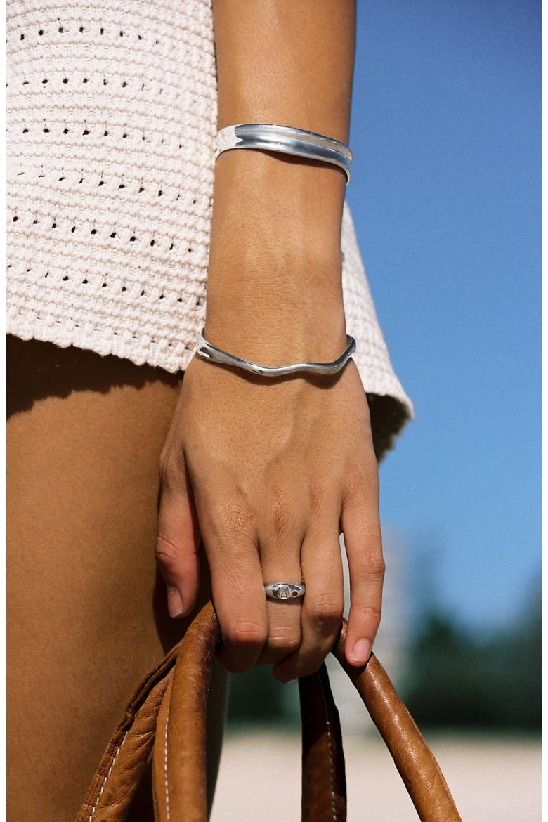Sol Cuff, Alternate, color, Silver