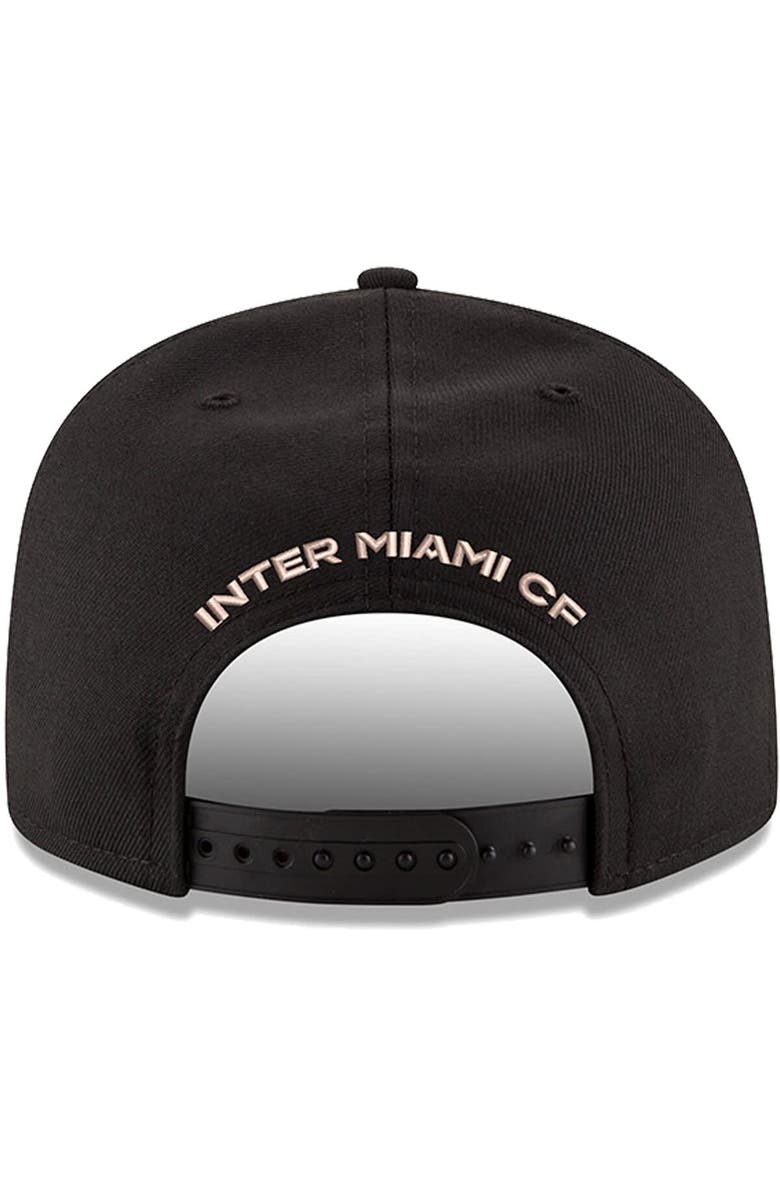 New Era Inter Miami CF New Era 9FIFTY Adjustable Snapback Hat - Black, Alternate, color, 