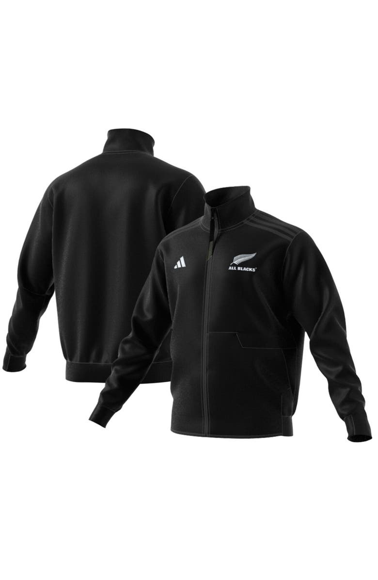 adidas Men's adidas Black New Zealand Rugby 2024/25  Anthem Full-Zip Jacket, Main, color, Black