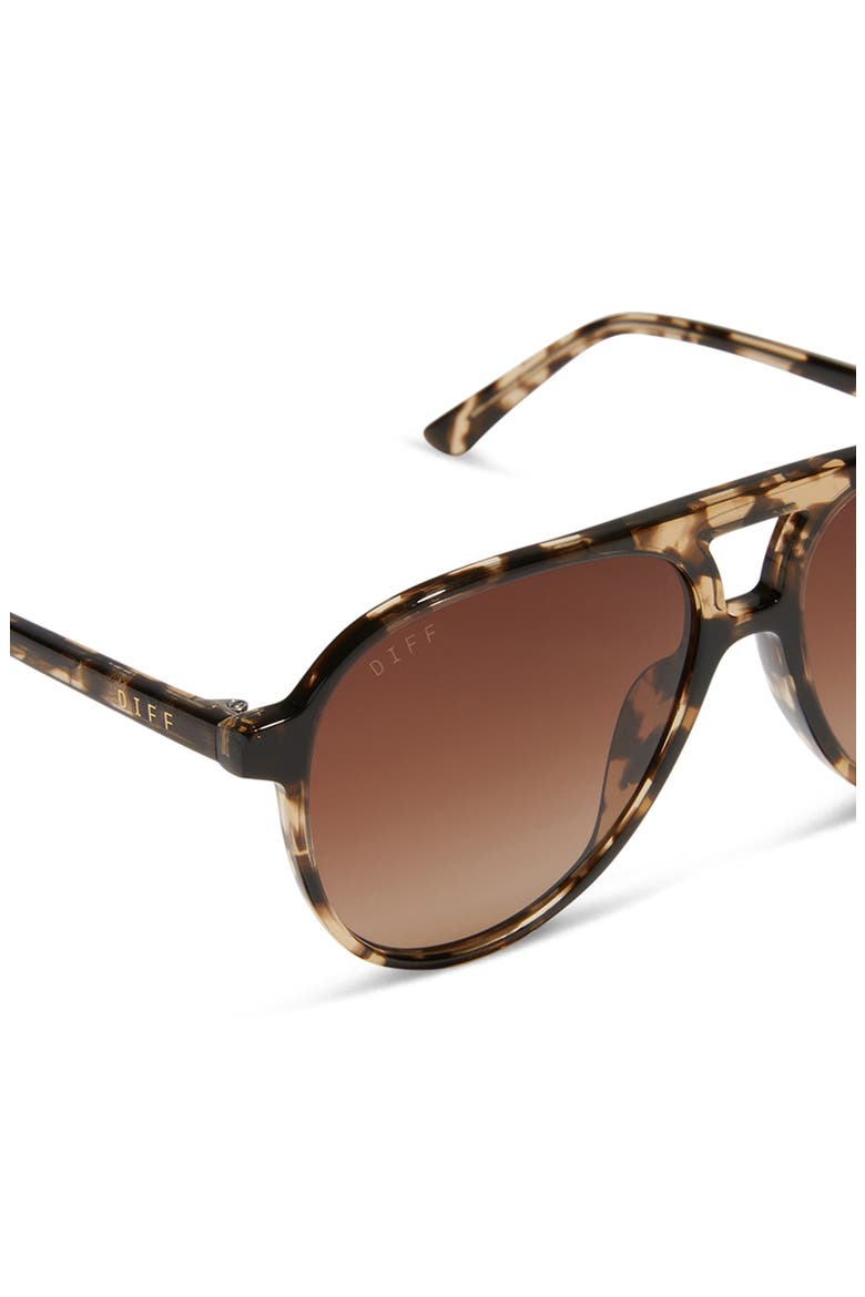 Tosca II 56mm Polarized Aviator Sunglasses, Alternate, color, ESPRESSO TORT / BROWN GRADIENT