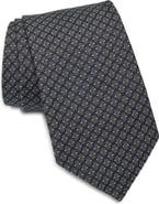 Eton Geometric Woven Silk Tie