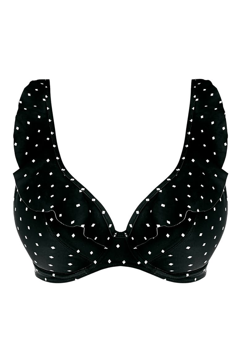 Jewel Cove Underwire Bikini Top, Alternate, color, BLACK