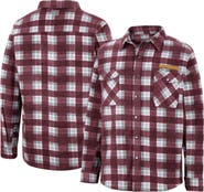 COLOSSEUM Men's Colosseum Maroon/White Loyola Chicago Ramblers Ellis Plaid Full-Snap Shirt Jacket