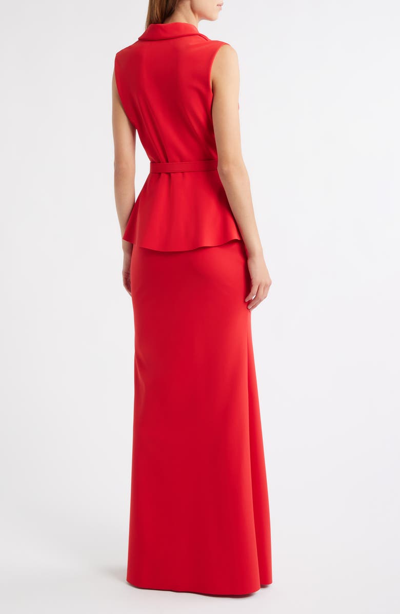 Chiara Boni La Petite Robe Thadira Column Gown, Alternate, color, Red Passion