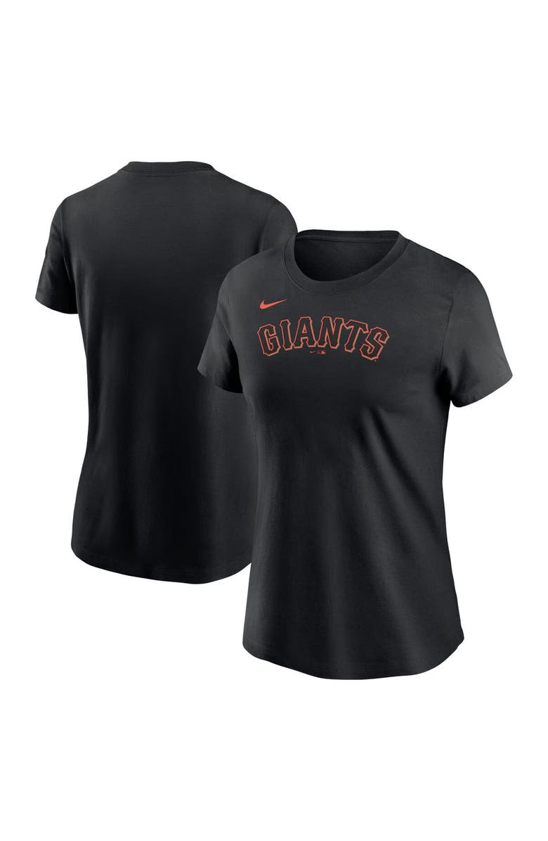 Nike Women's Nike Black San Francisco Giants Fuse Wordmark T-Shirt, Main, color, Black