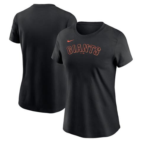 Women's Nike  Black San Francisco Giants Fuse Wordmark T-Shirt