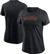 Nike Women's Nike  Black San Francisco Giants Fuse Wordmark T-Shirt