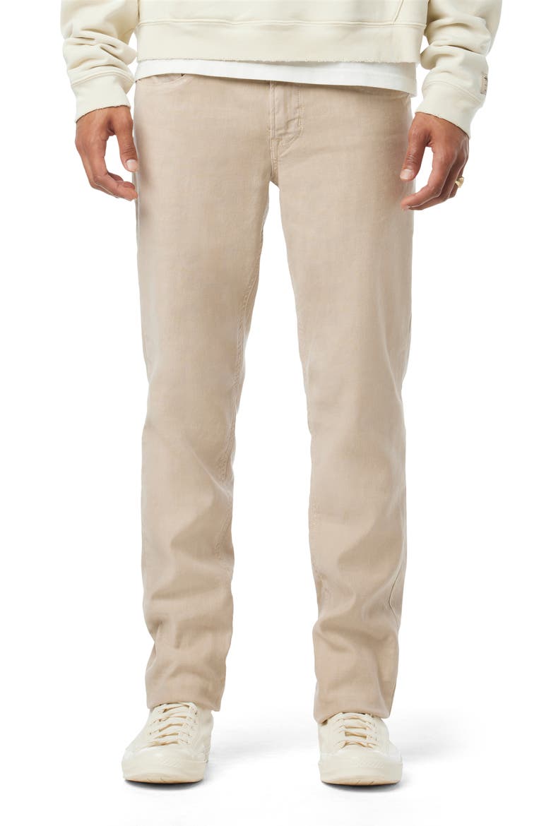 Blake Slim Straight Leg Stretch Linen Blend Five Pocket Pants, Main, color, TUFFET