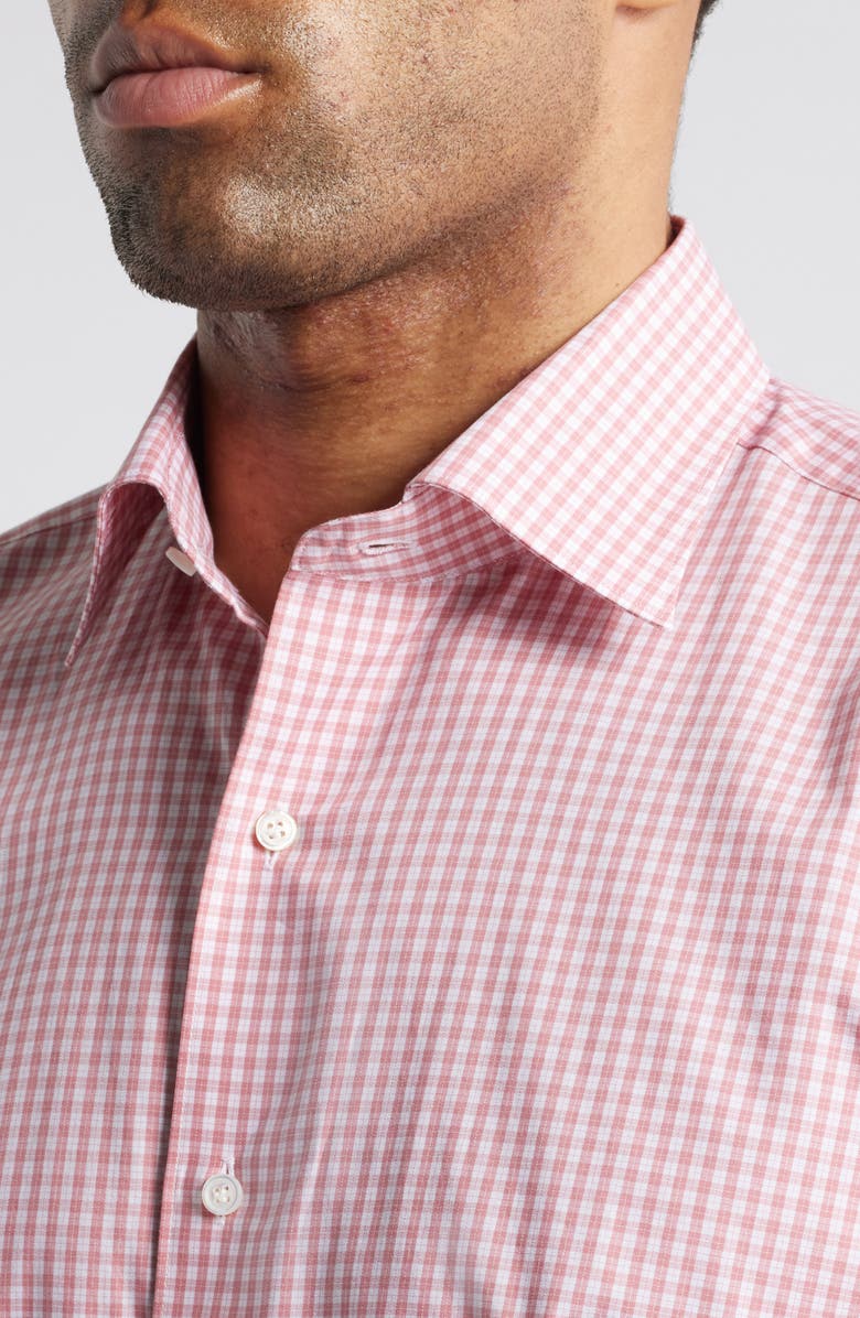 Peter Millar Crown Crafted Capri Cotton Sport Shirt, Alternate, color, Pink Crepe