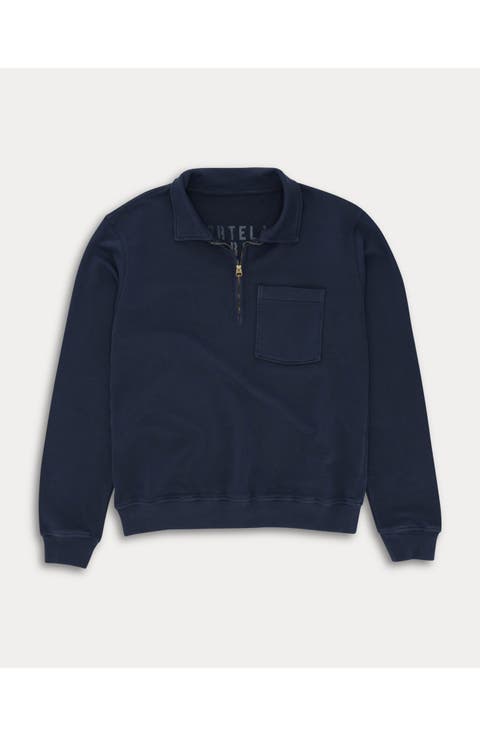 Cotton Zip-Up Sweatshirt