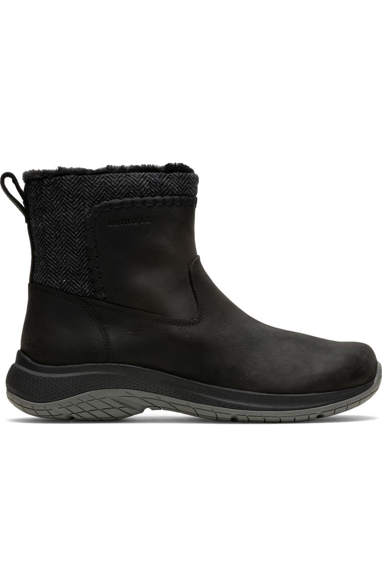 Merrell Encore Ice 5 Faux Fur Trim Bootie, Alternate, color, Black