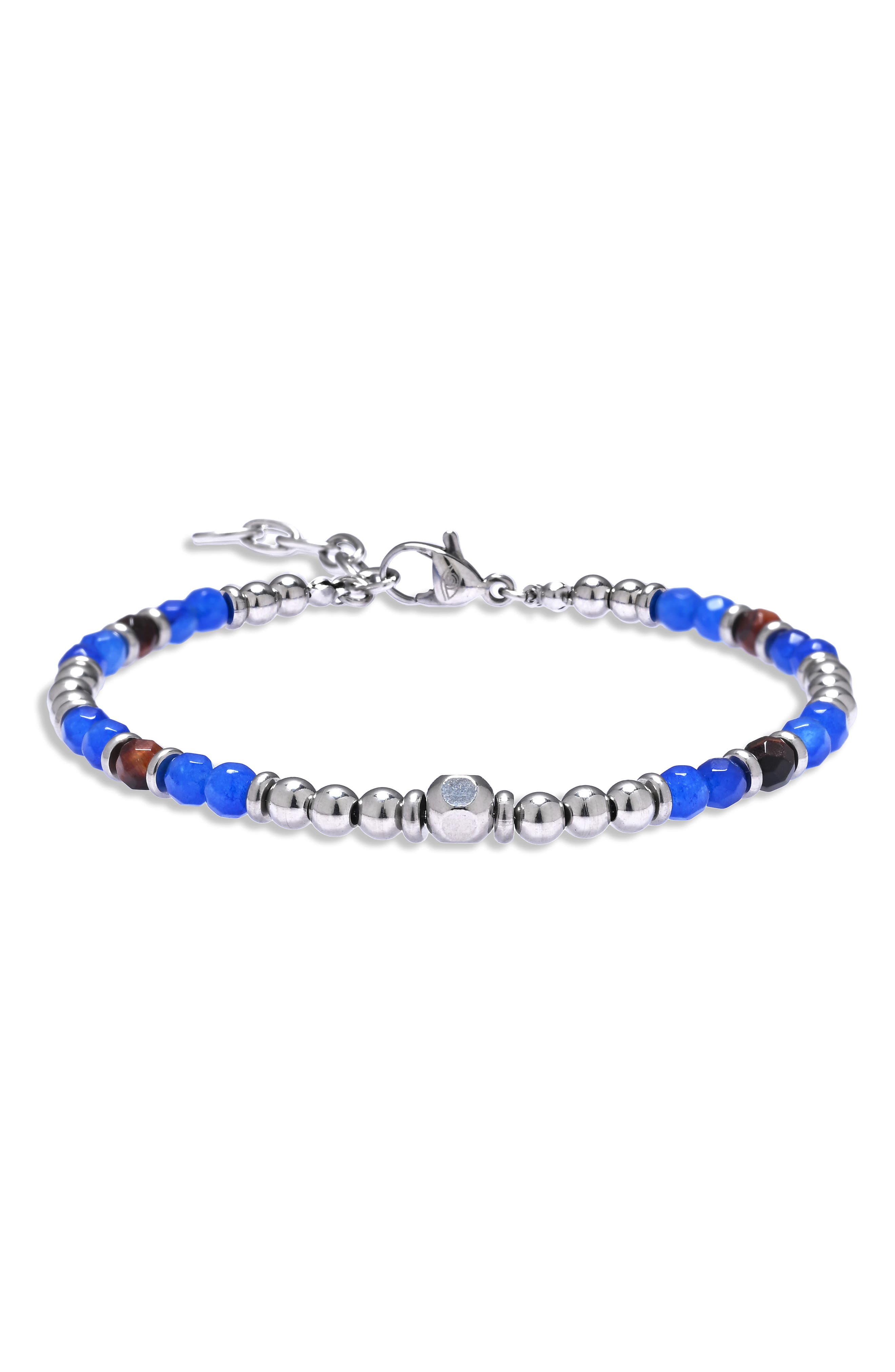 EYE CANDY LOS ANGELES Gabriel Semiprecious Stone Beaded Bracelet