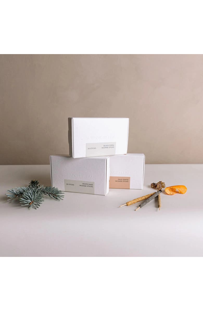 Cedar and Myrrh Palo Santo Incense Sticks - 30 Mini Hand-Rolled Sticks, Alternate, color, NO COLOR