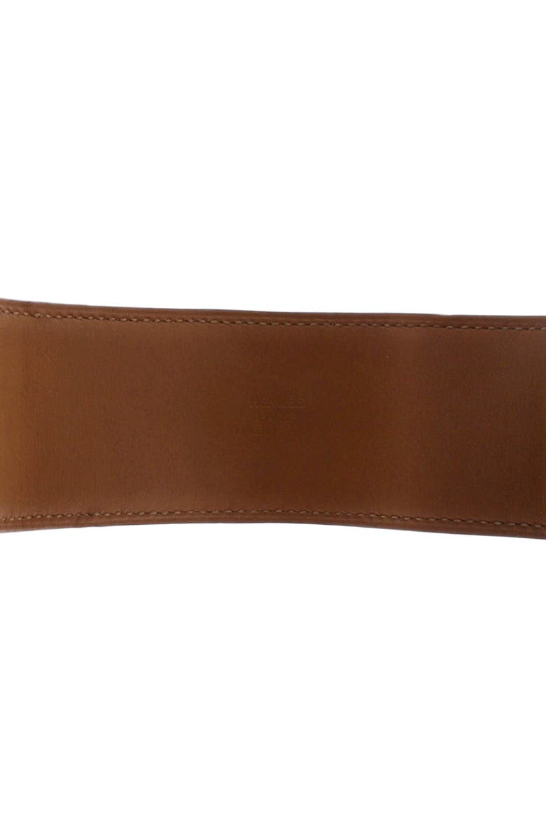 Pre-Owned Hermes Collier de Chien Bracelet Leather, Alternate, color, Brown