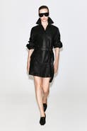 COS Belted Leather Workwear Jacket