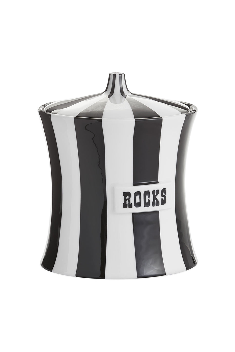 Vice Rocks Ice Bucket, Alternate, color, Black / White Striped