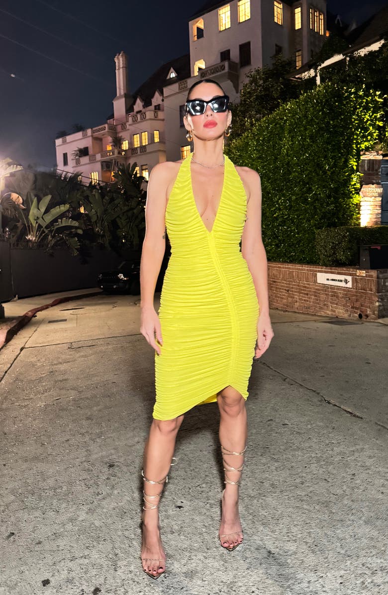 AFRM Norwood Halter Dress, Alternate, color, Summer Sun