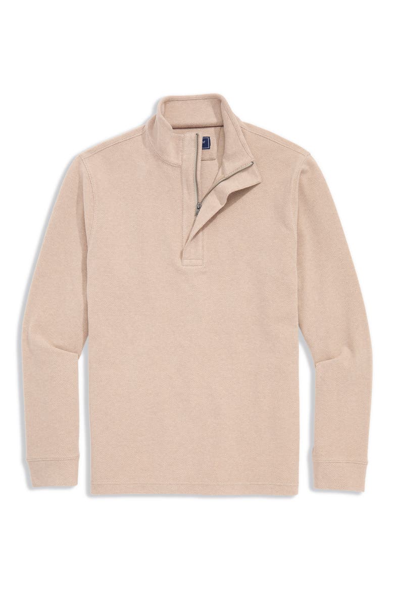 Calmwater Quarter Zip Pullover, Main, color, KHAKI