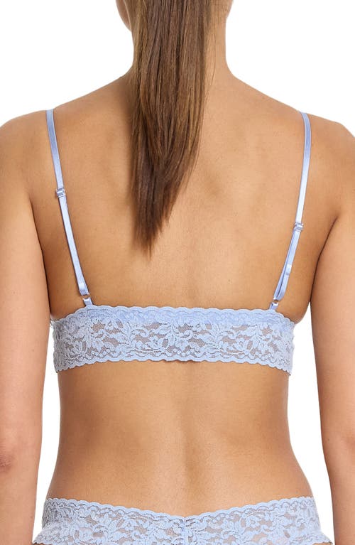 Hanky Panky Signature Lace Padded Triangle Bralette In Blue