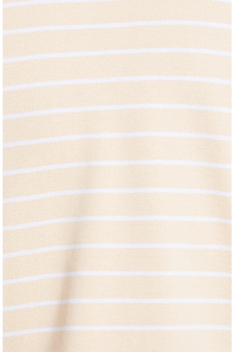 Slim Fit Stripe Piqué Polo, Alternate, color, PEACH STRIPE
