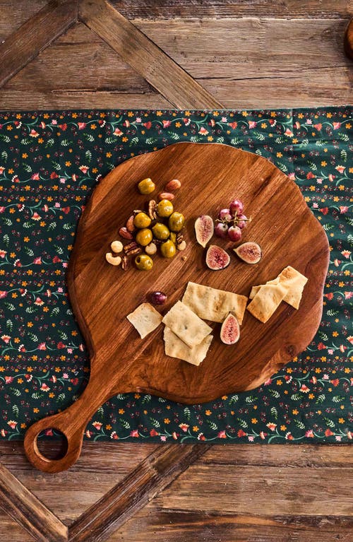 Juliska Puro Round Teak Serving Board In Brown