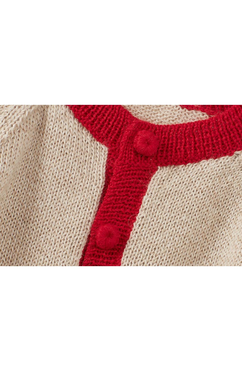 Vild House of Little Baby Alpaca Cardigan, Multi Colour Block, Alternate, color, Multicolor