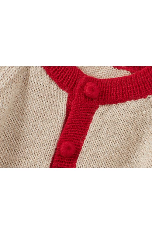 Vild House Of Little Baby Alpaca Cardigan, Multi Colour Block In Multicolor