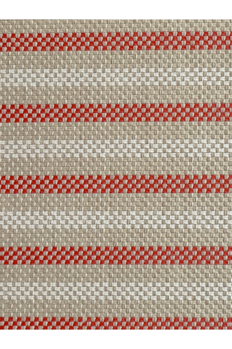 Marina Stripe Pillow, Alternate, color, Red