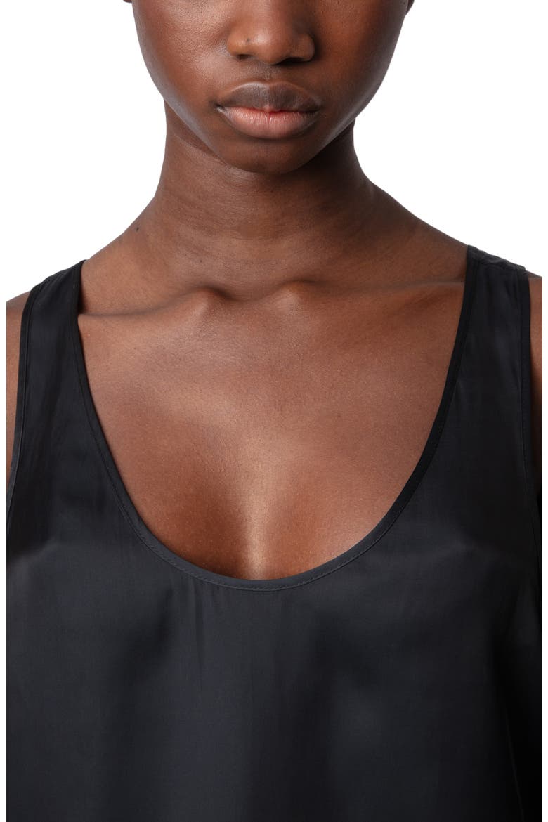 Carys Satin Tank, Alternate, color, NOIR