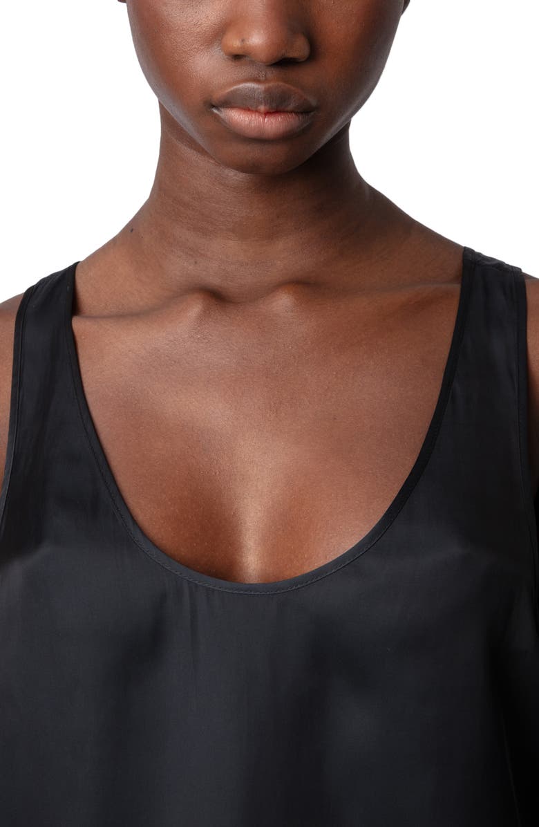 Zadig & Voltaire Carys Satin Tank, Alternate, color, 