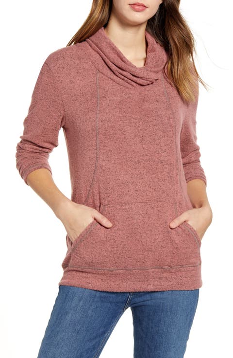 Cross Neck Seamed Pullover