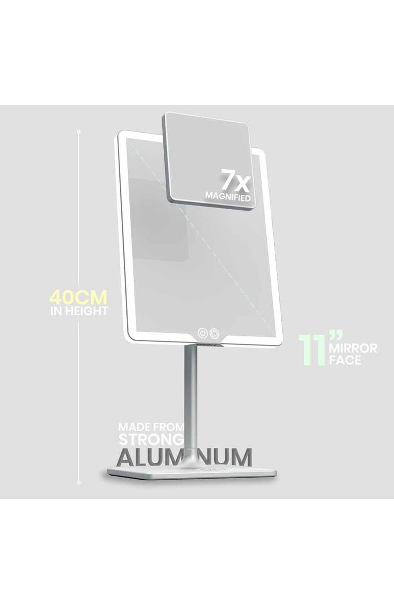 LUNA London ORBIT Mirror in Various Colors, Alternate, color, Chalk Grey