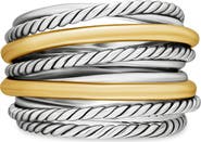David Yurman Crossover Wide Ring with 18K Gold