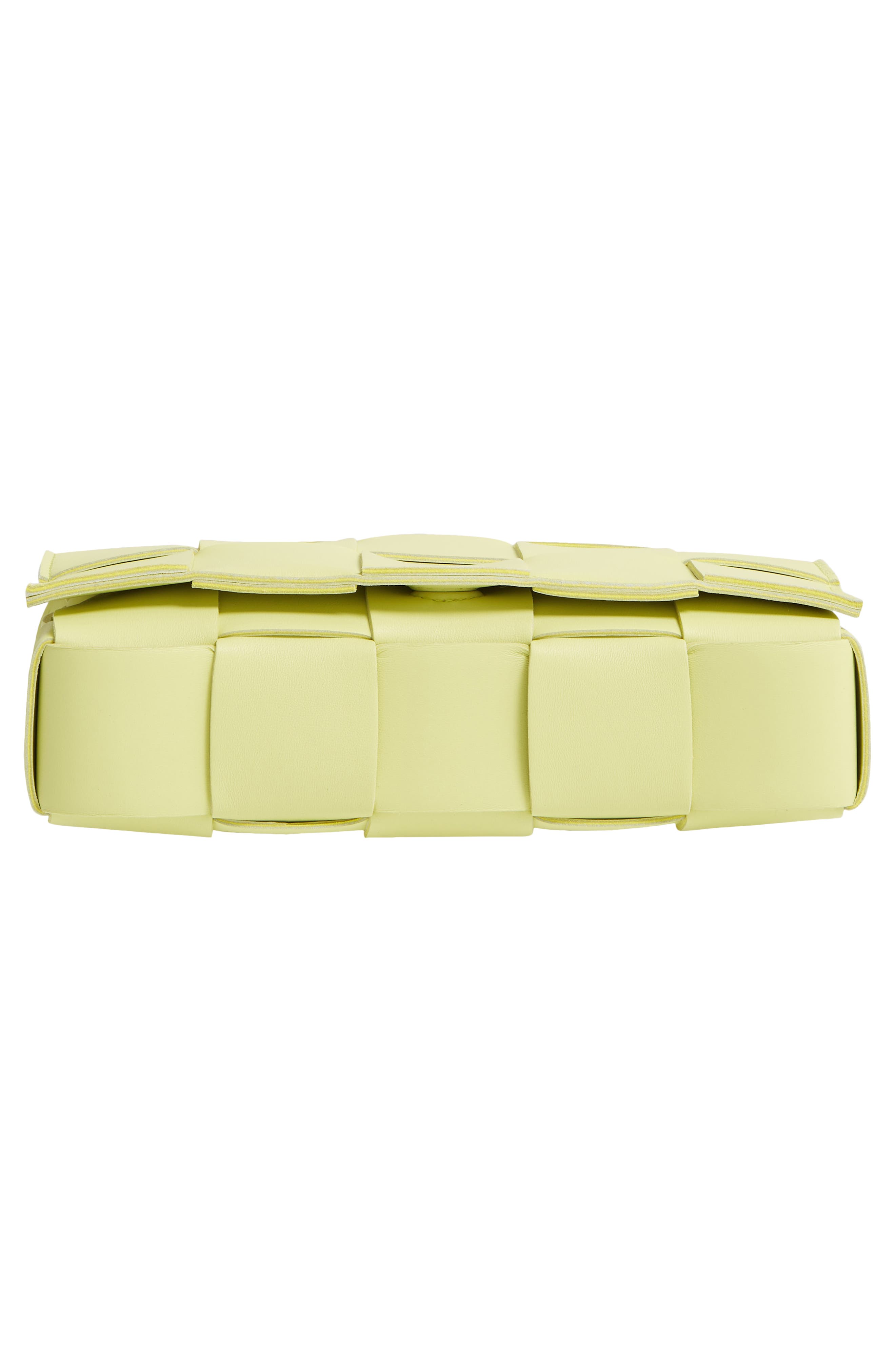 Intrecciato Leather Crossbody Bag, Alternate, color, SEAGRASS-SILVER