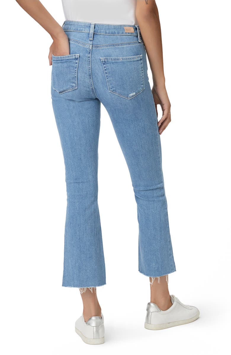 PAIGE Crop Flare Jeans, Alternate, color, 