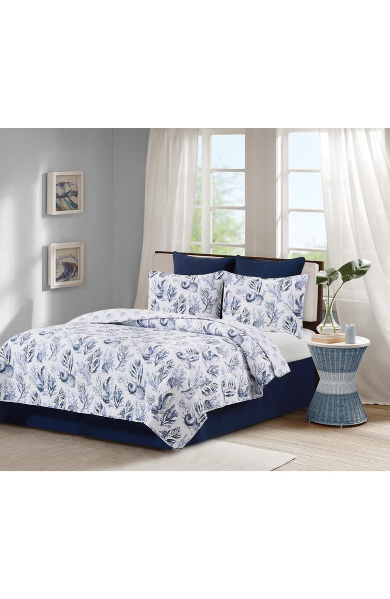 C&F Home Midnight Lagoon Quilt Set Bedding Collection, Alternate, color, Blue