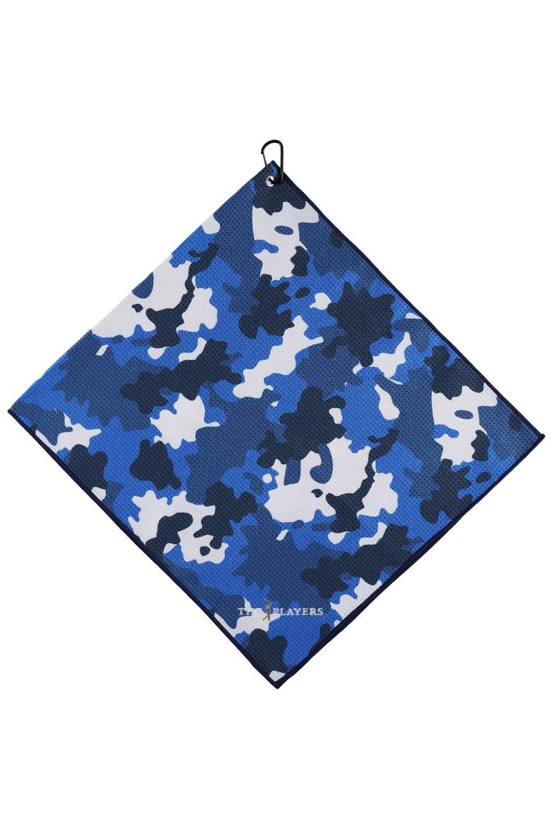 THE PLAYERS Camo Microfiber Towel, Main, color, Blue