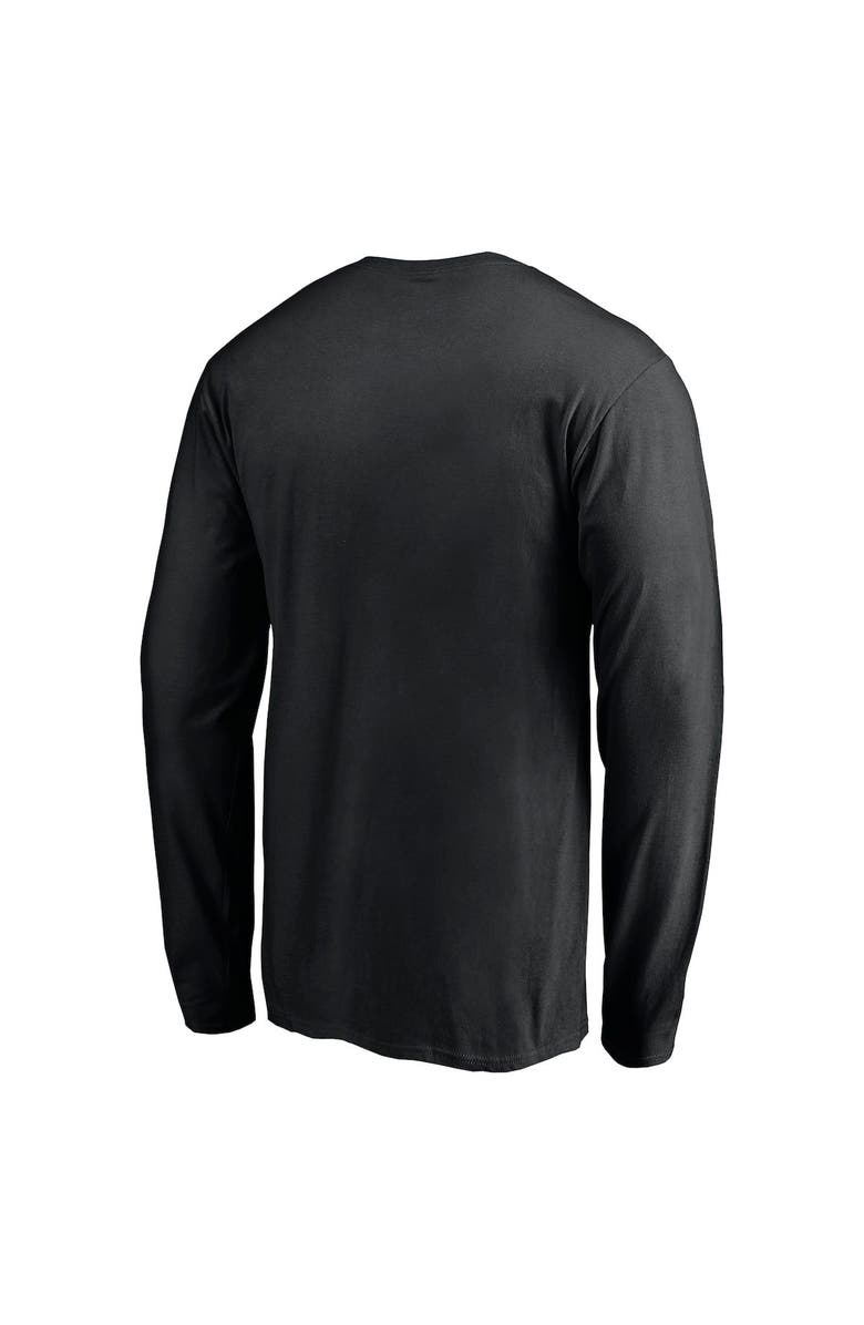 FANATICS Men's Fanatics Branded Black Los Angeles Rams 2021 NFC Champions Iconic Slant Long Sleeve T-Shirt, Alternate, color, 