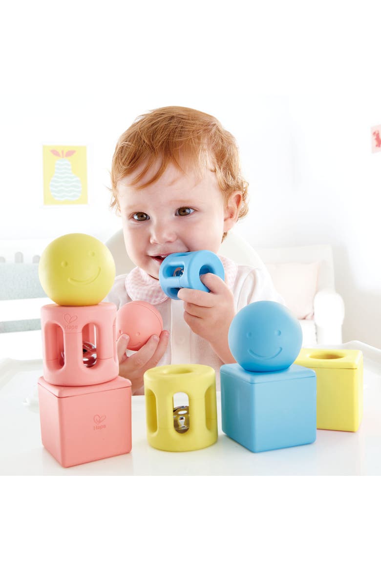 Geometric Rattle Trio 9 Piece Set, Alternate, color, Multicolored