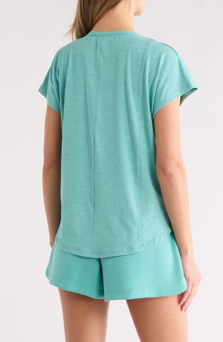 MARIKA Sonia Short Sleeve Top, Alternate, color, Heather Agate Green